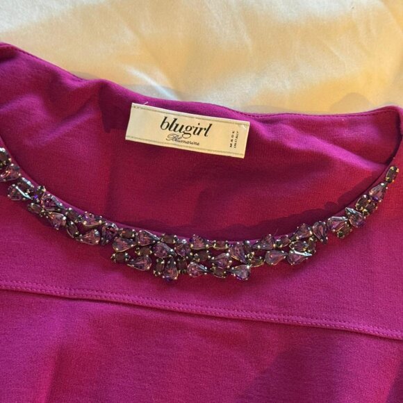 Vibrant magenta bodycon dress, italian brand BLUEGIRL, barely worn - Picture 2 of 7